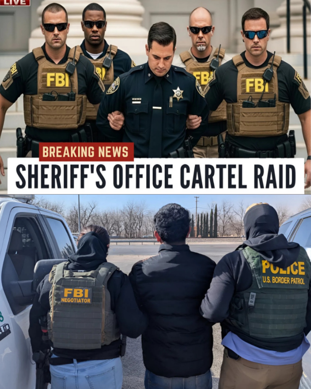 BREAKING: FBI & D.H.S @llegedly Raid Florida Sheriff’s Office Linked to Sinaloa & CJNG — 324 Guns and 2.3 Tons @llegedly Seized