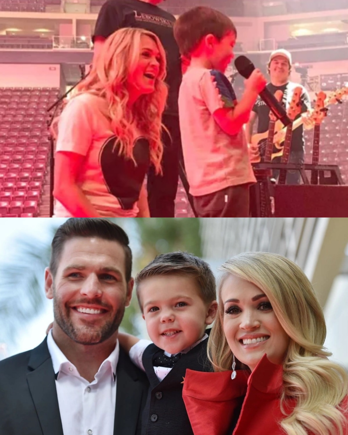 When Carrie Underwood’s Son Took the Stage, 18,000 Fans Expected a Sweet Surprise — But What Happened Next Left Mike Fisher in Tears and Turned One Concert Into Family History Forever