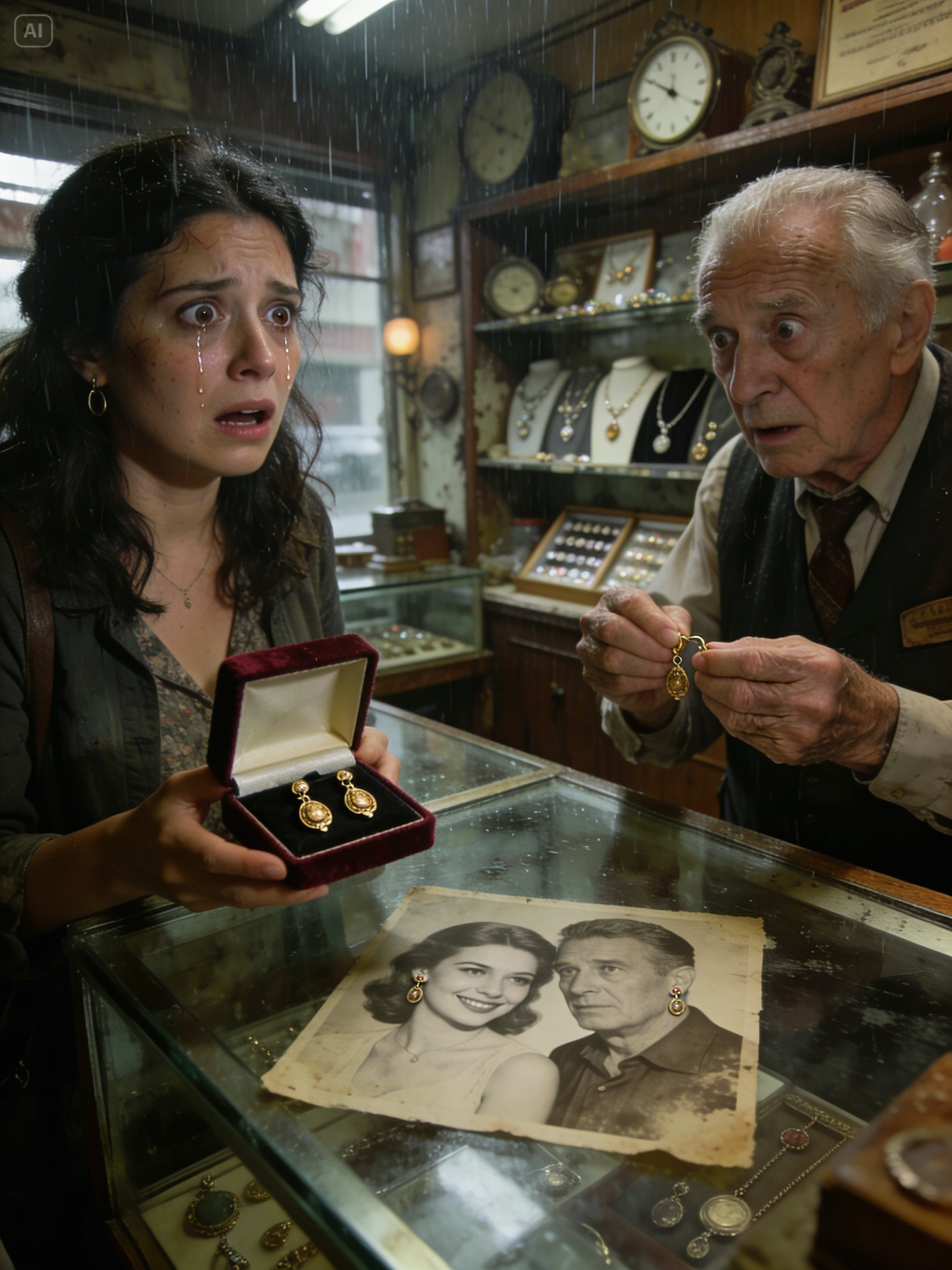 I Brought Nana’s Heavy 18-Karat Gold Heirloom Earrings to a Pawn Shop to Pay My Mortgage – The Appraiser’s One Sentence Left Me Trembling in the Middle of the Store