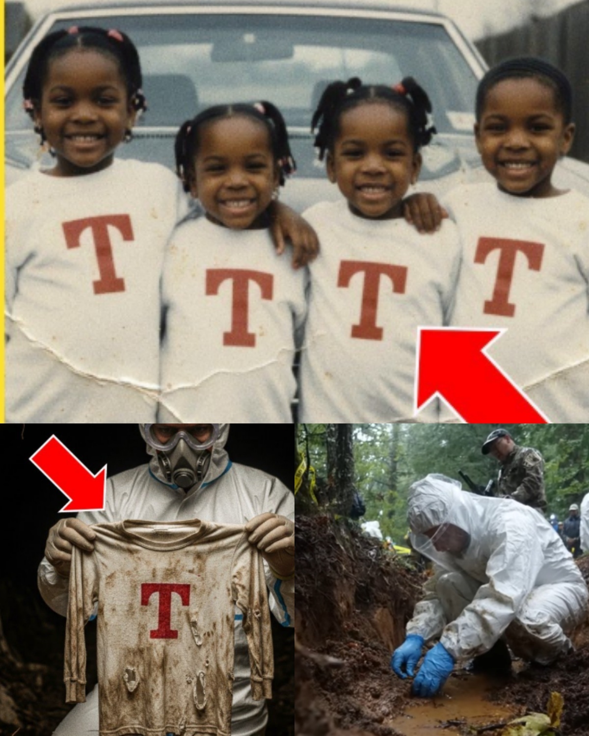 7-Year-Old Quadruplets Vanished in 1992 — 21 Years Later, Their Shirts Were Found in a Buried Bunker